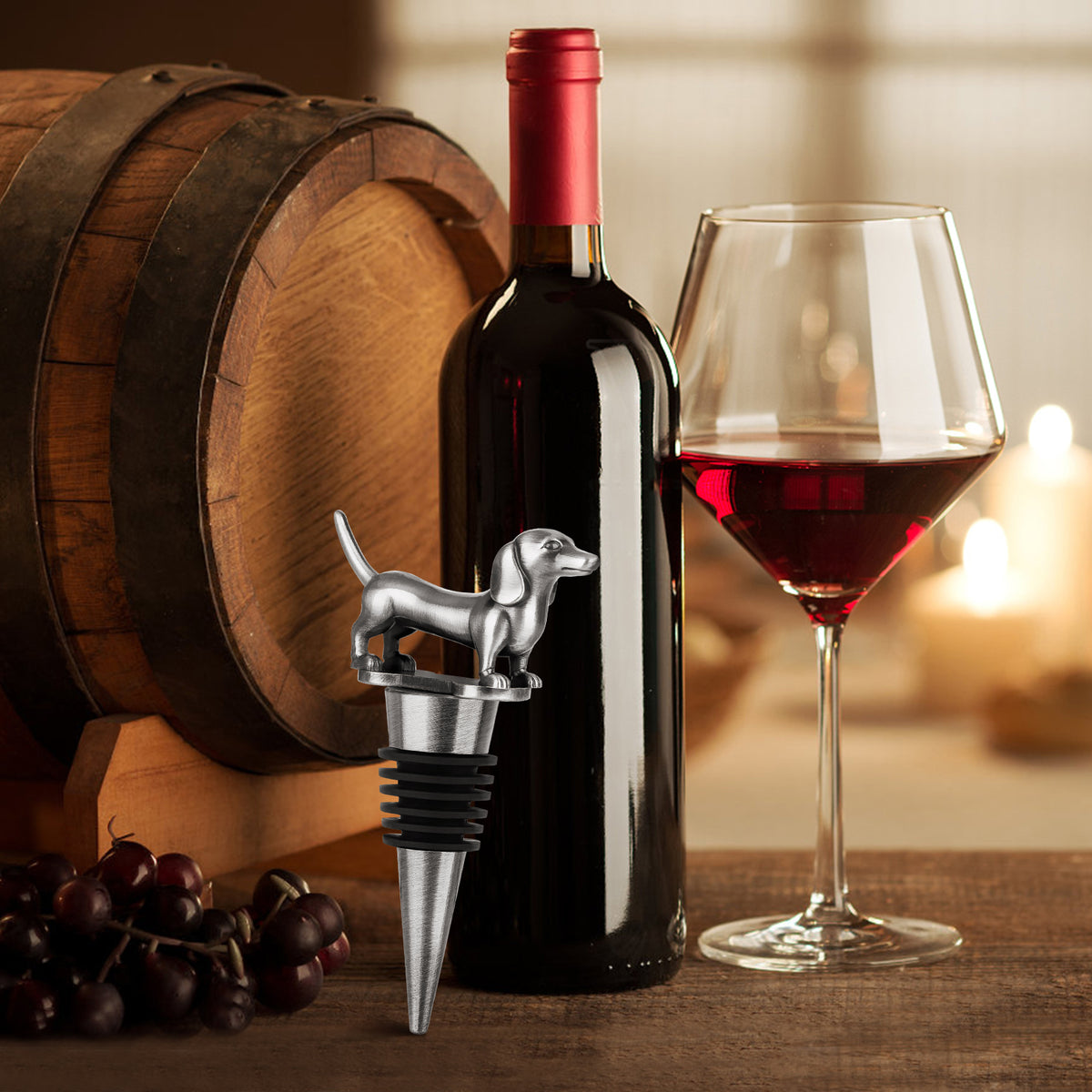 Long Dog Wine Bottle Stopper — view 5