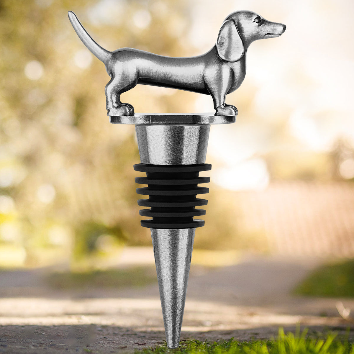 Long Dog Wine Bottle Stopper — view 10