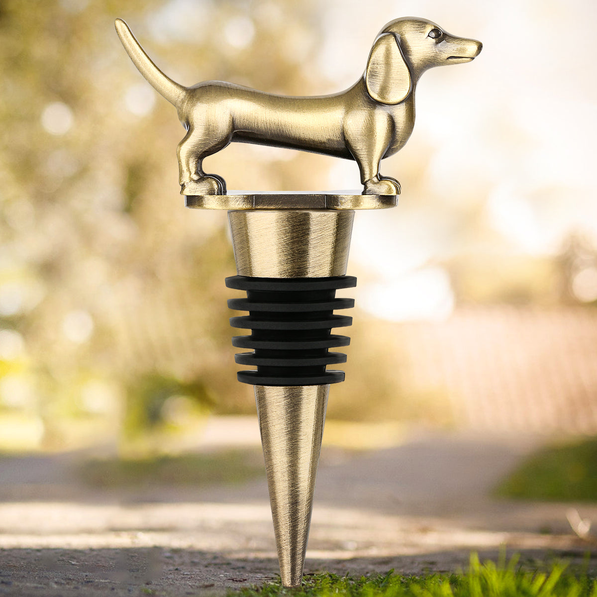 Long Dog Wine Bottle Stopper — view 11