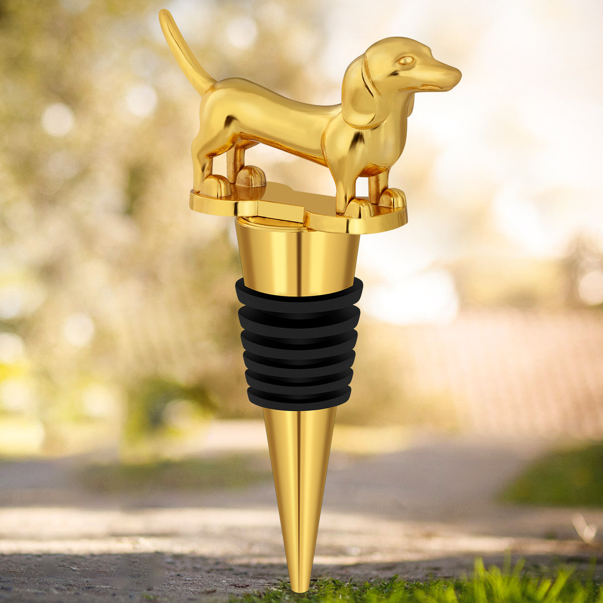 Long Dog Wine Bottle Stopper — view 12