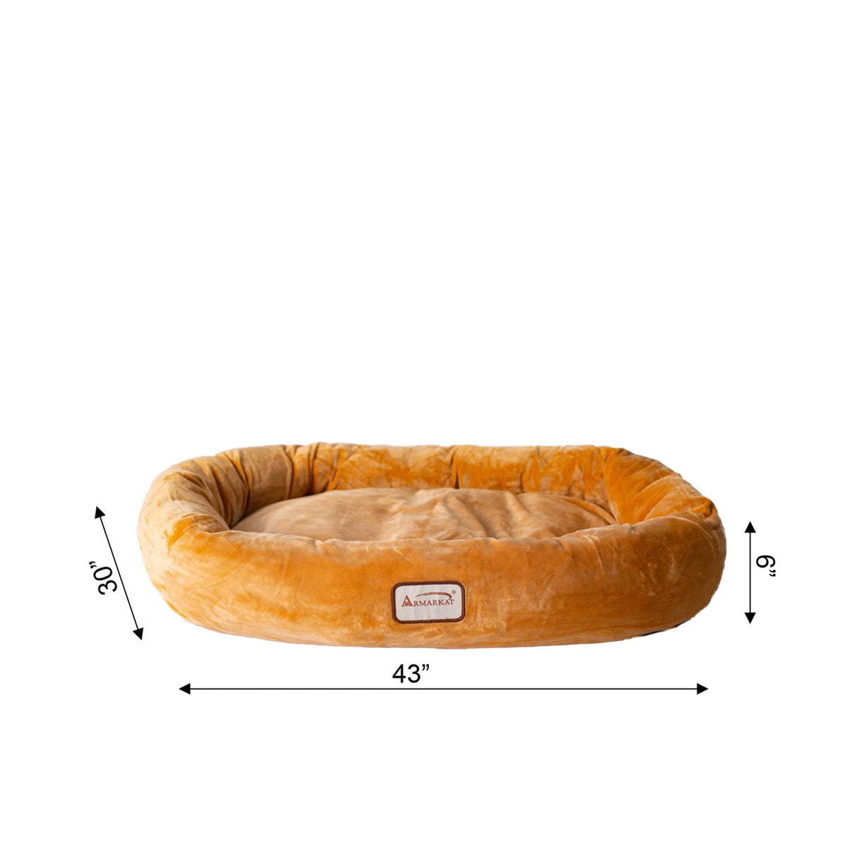 Armarkat Bolstered Pet Bed and Mat, ultra-soft Dog Bed S/M/L