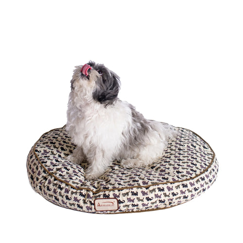 Armarkat Cat-Print Crate Pad Dog Bed, 23 in