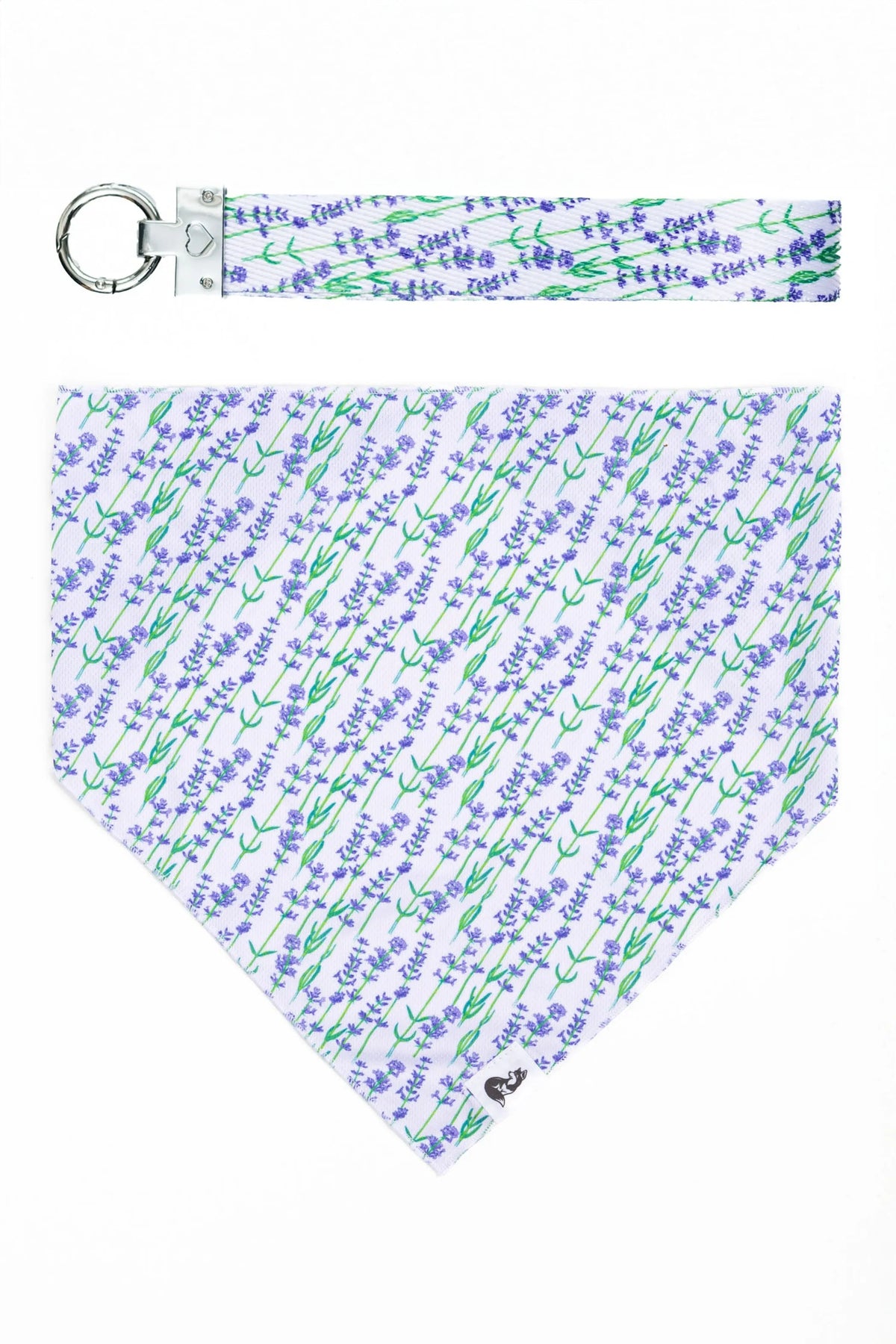 Lavender Blooms Dog Bandana & Matching Keychain