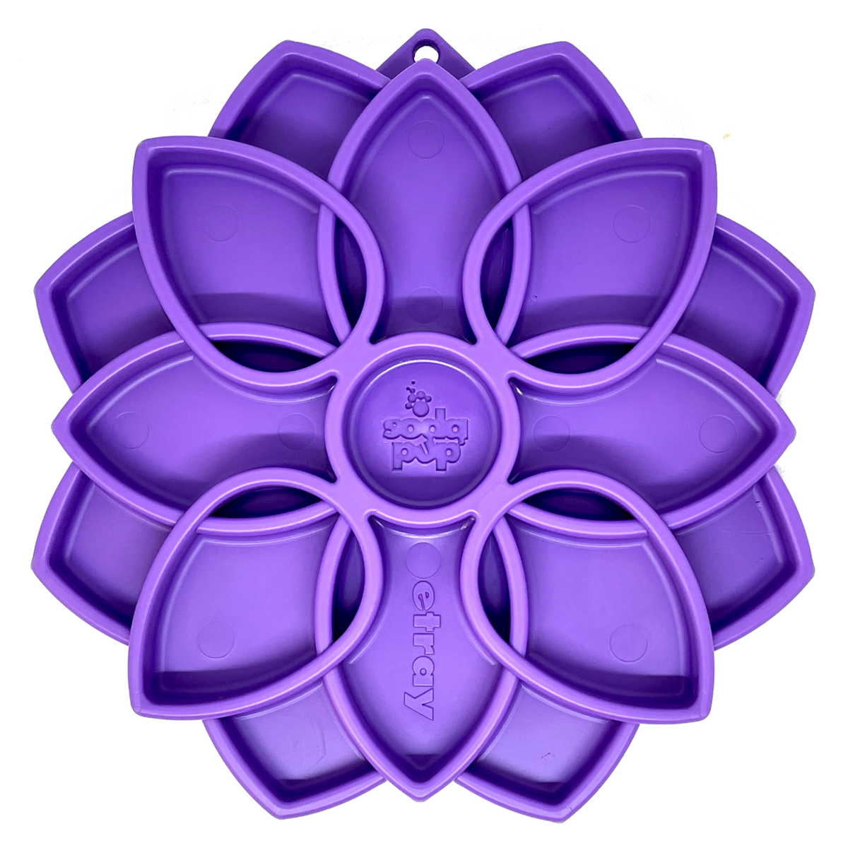 Mandala eTray Shallow Slow Feeder Dog Bowl for Enrichment