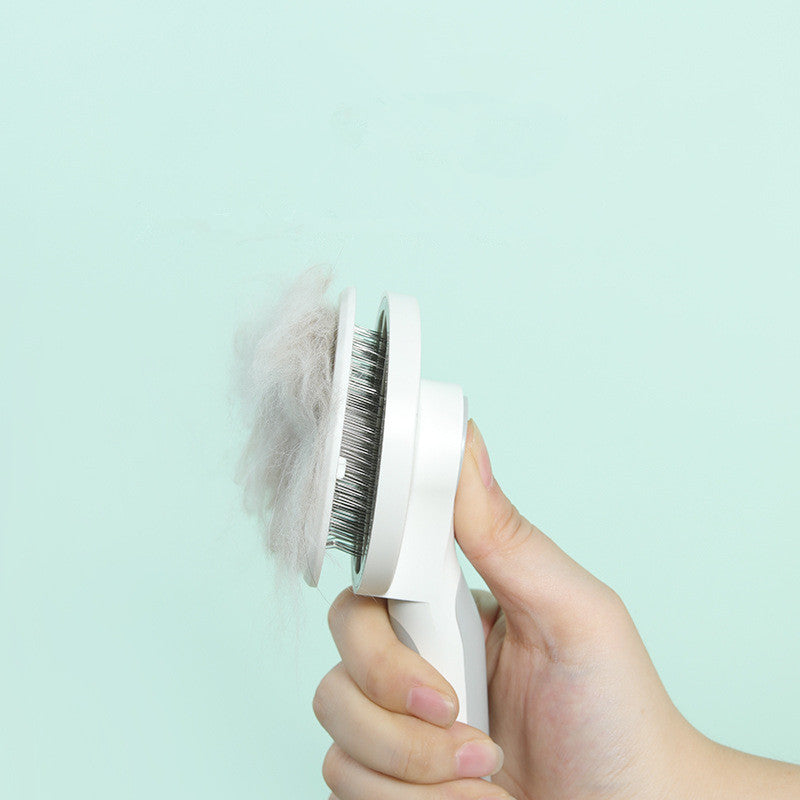 Easy-Release Round Handle Grooming Comb — view 3